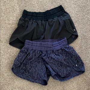 Two pair lululemon shorts